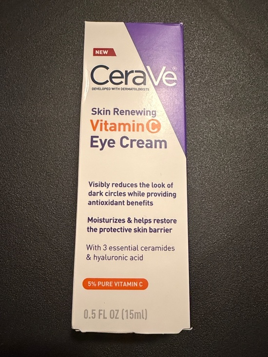CeraVe Vitamin C Skin Renewing Serum 1 FL OZ & Eye Cream Duo - 0.5 FL OZ - Picture 6 of 8